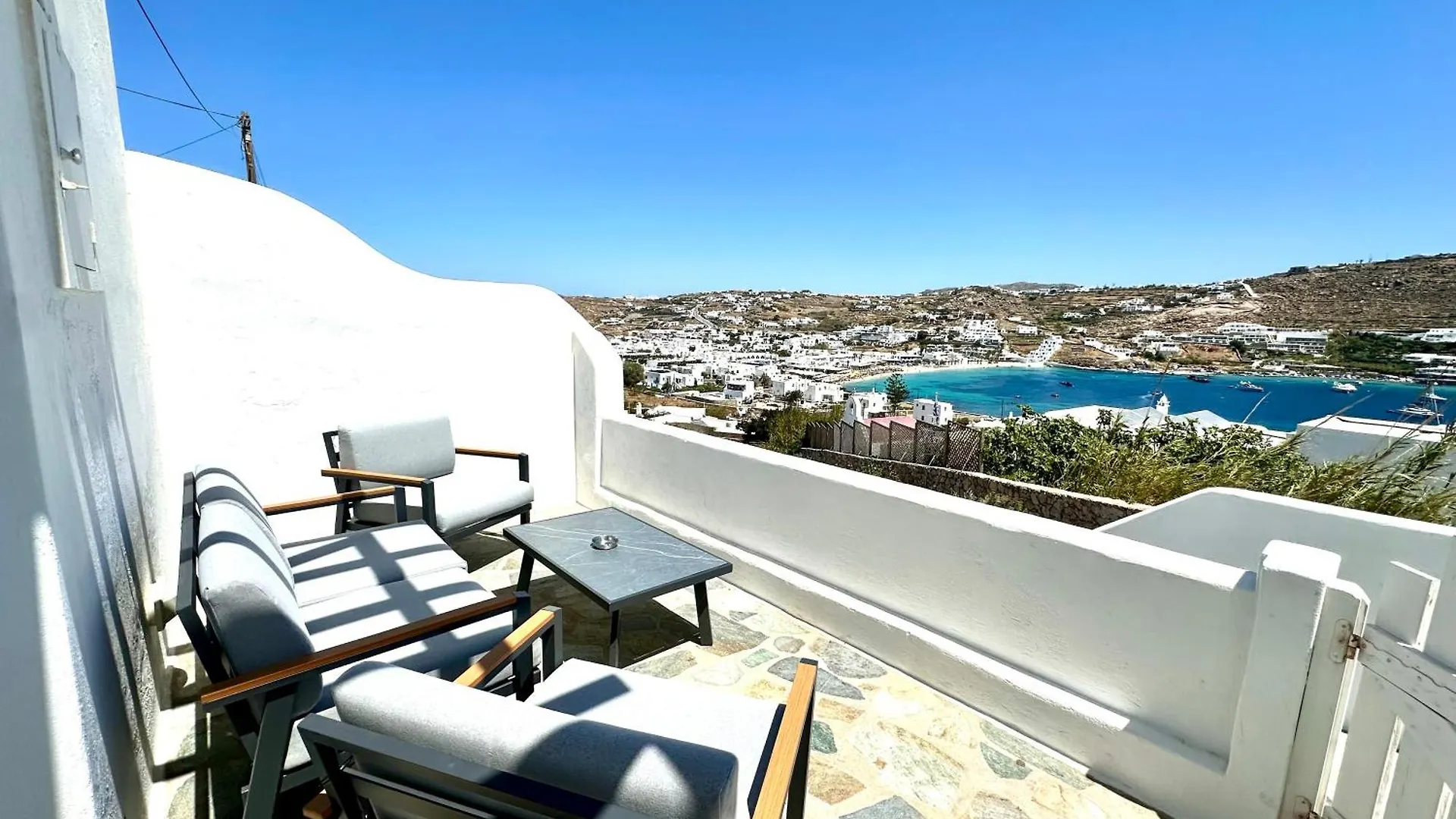 Сasa de vacaciones Villa Modern Cycladic Sea View House Ornos