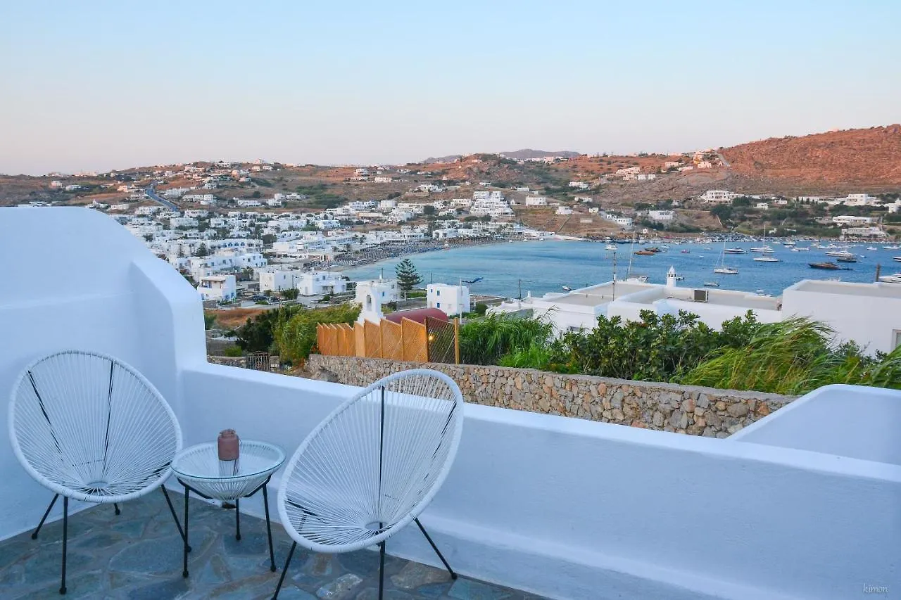 Tatil Evi Modern Cycladic Sea View House Villa Ornos  Yunanistan