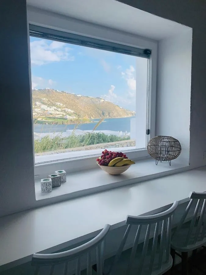 Tatil Evi Modern Cycladic Sea View House Villa Ornos  Yunanistan